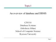 An overview of database and DBMS