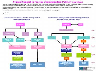 Student Support in Practice Communication Pathway midwifery