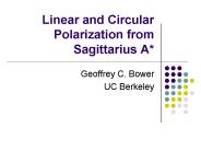 Linear and Circular Polarization from Sagittarius A*