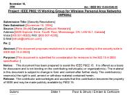 Resolution of security issues