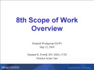 8th Scope of Work Overview
