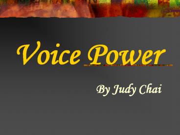 Voice Power