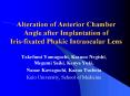 Alteration of Anterior Chamber Angle after Implantation of Irisfixated Phakic Intraocular Lens PowerPoint PPT Presentation