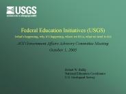 Federal Education Initiatives (USGS)