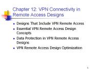Chapter 12: VPN Connectivity in Remote Access Designs