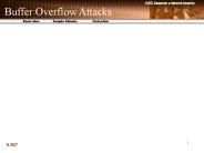 Buffer Overflow Attacks