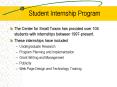 Student Internship Program PowerPoint PPT Presentation