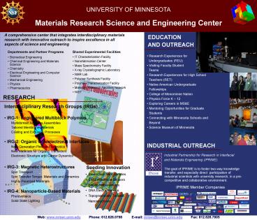 MRSEC: University of Minnesota