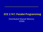ECE 1747: Parallel Programming