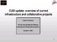CUDI update: overview of current infrastructure and collaborative projects PowerPoint PPT Presentation