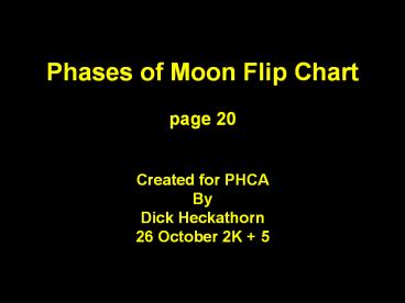 Phases of Moon Flip Chart page 20