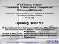 OFCM Special Session: Uncertainty in Atmospheric Transport and Diffusion (ATD) Models PowerPoint PPT Presentation