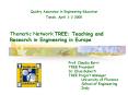 Thematic Network TREE: Teaching and Research in Engineering in Europe PowerPoint PPT Presentation