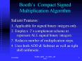 Booths Compact Signed Multiplication Algorithm PowerPoint PPT Presentation