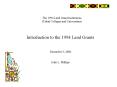 The 1994 Land Grant Institutions Tribal Colleges and Universities PowerPoint PPT Presentation