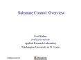 Substrate Control: Overview PowerPoint PPT Presentation