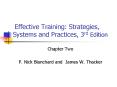 Effective Training: Strategies, Systems and Practices, 3rd Edition PowerPoint PPT Presentation