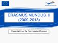 ERASMUS MUNDUS II (2009-2013) PowerPoint PPT Presentation