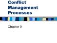 Conflict Management Processes PowerPoint PPT Presentation