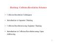 Hashing: Collision Resolution Schemes PowerPoint PPT Presentation