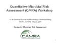 Quantitative Microbial Risk Assessment QMRA Workshop PowerPoint PPT Presentation