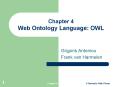 Chapter 4 Web Ontology Language: OWL PowerPoint PPT Presentation