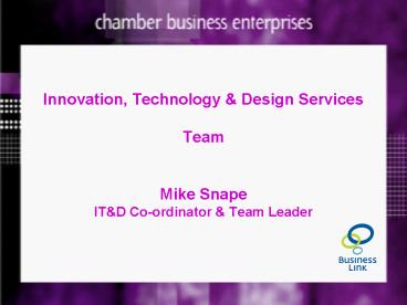 Innovation, Technology