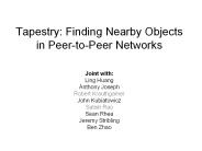 Tapestry:%20Finding%20Nearby%20Objects%20in%20Peer-to-Peer%20Networks