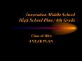 Innovation Middle School High School Plan 8th Grade PowerPoint PPT Presentation