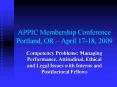 APPIC Membership Conference Portland, OR April 1718, 2009 PowerPoint PPT Presentation