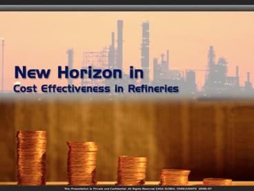 Cost Effectiveness in Refineries