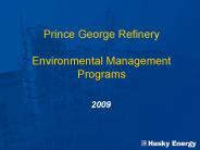 Prince George Refinery Environmental Management Programs