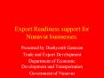 Export Readiness support for Nunavut businesses. PowerPoint PPT Presentation