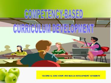 DEVELOPING A COMPETENCY BASED CURRICULUM