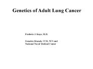 Genetics of Adult Lung Cancer