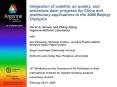 Integration%20of%20satellite,%20air%20quality,%20and%20emissions%20data:%20progress%20for%20China%20and%20preliminary%20applications%20to%20the%202008%20Beijing%20Olympics PowerPoint PPT Presentation