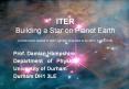 ITER Building a Star on Planet Earth (Construction started in 2007, Ignition projected to be 2017, Cost $10 B) PowerPoint PPT Presentation