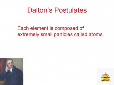 Daltons Postulates