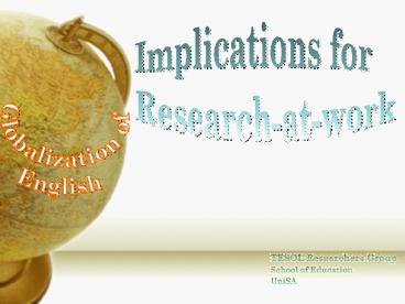 Globalization of English