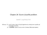 Chapter 24 Sturm-Liouville problem
