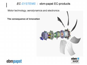 ECSYSTEMS : ebmpapst ECproducts