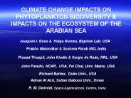 CLIMATE CHANGE IMPACTS ON PHYTOPLANKTON BIODIVERSITY