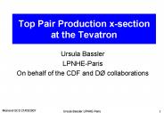 Top Pair Production xsection at the Tevatron