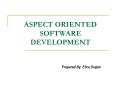 ASPECT ORIENTED SOFTWARE DEVELOPMENT PowerPoint PPT Presentation