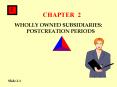 WHOLLY OWNED SUBSIDIARIES: POSTCREATION PERIODS PowerPoint PPT Presentation