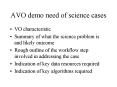 AVO demo need of science cases PowerPoint PPT Presentation