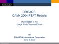 CRGAQS: CAMx 2004 PSAT Results PowerPoint PPT Presentation