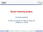 Bunch Cleaning System