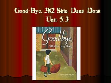 GoodBye, 382 Shin Dang Dong Unit 5'3