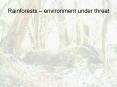 Rainforests environment under threat PowerPoint PPT Presentation